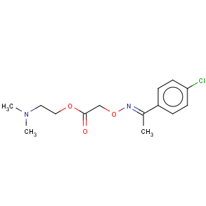 CAS No:58832-68-1 Acetic acid,[[[1-(4-chlorophenyl)ethylidene]amino]oxy]-, 2-(dimethylamino)ethyl ester, (E)-(9CI)