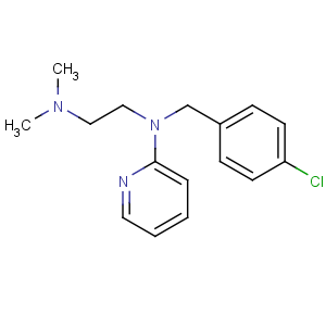 CAS No:59-32-5 N'-[(4-chlorophenyl)methyl]-N,N-dimethyl-N'-pyridin-2-ylethane-1,<br />2-diamine