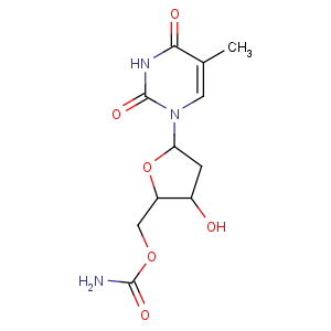 CAS No:59025-03-5 [3-hydroxy-5-(5-methyl-2,4-dioxopyrimidin-1-yl)oxolan-2-yl]methyl<br />carbamate