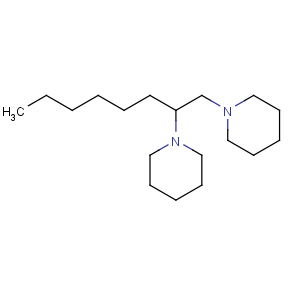 CAS No:59193-18-9 Piperidine, 1,1'-(1-hexyl-1,2-ethanediyl)bis-