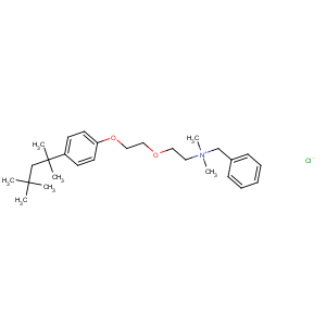 CAS No:5929-09-9 benzyl-dimethyl-[2-[2-[4-(2,4,<br />4-trimethylpentan-2-yl)phenoxy]ethoxy]ethyl]azanium