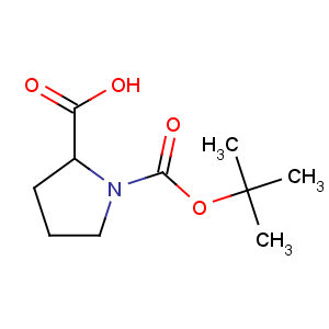 CAS No:59433-50-0 1-[(2-methylpropan-2-yl)oxycarbonyl]pyrrolidine-2-carboxylic acid