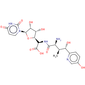 CAS No:59456-70-1 b-D-Allofuranuronic acid,5-[[(2S,3S,4S)-2-amino-4-hydroxy-4-(5-hydroxy-2-pyridinyl)-3-methyl-1-oxobutyl]amino]-1,5-dideoxy-1-(3,4-dihydro-2,4-dioxo-1(2H)-pyrimidinyl)-