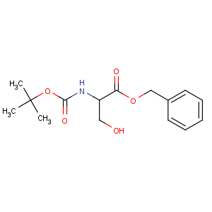 CAS No:59524-02-6 benzyl<br />(2S)-3-hydroxy-2-[(2-methylpropan-2-yl)oxycarbonylamino]propanoate