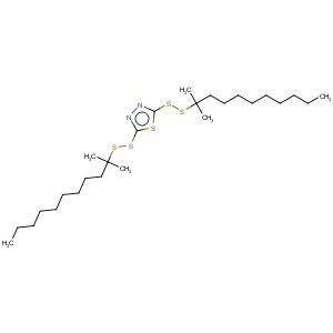 CAS No:59656-20-1 1,3,4-Thiadiazole,2,5-bis(tert-dodecyldithio)-