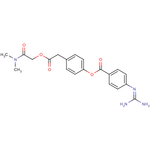 CAS No:59721-28-7 [4-[2-[2-(dimethylamino)-2-oxoethoxy]-2-oxoethyl]phenyl]<br />4-(diaminomethylideneamino)benzoate
