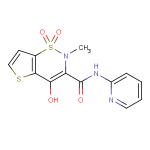 CAS No:59804-37-4 4-hydroxy-2-methyl-1,1-dioxo-N-pyridin-2-ylthieno[2,<br />3-e]thiazine-3-carboxamide