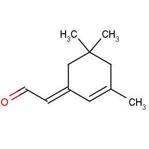 CAS No:59820-19-8 Acetaldehyde,2-(3,5,5-trimethyl-2-cyclohexen-1-ylidene)-, (2E)-