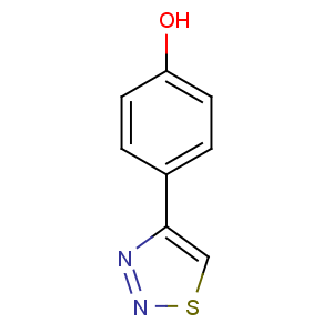 CAS No:59834-05-8 4-(thiadiazol-4-yl)phenol