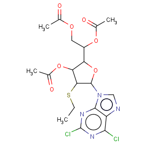 CAS No:59837-24-0 2,6-dichloro-9-(3,5,6-tri-O-acetyl-2-S-ethyl-2-thiohexofuranosyl)-9H-purine