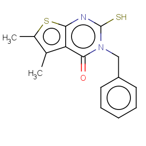 CAS No:59898-63-4 Thieno[2,3-d]pyrimidin-4(1H)-one,2,3-dihydro-5,6-dimethyl-3-(phenylmethyl)-2-thioxo-