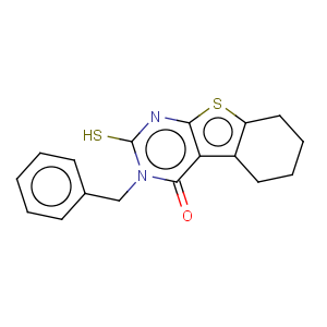 CAS No:59898-68-9 3-Benzyl-2-mercapto-5,6,7,8-tetrahydro-3H-benzo[4,5]thieno[2,3-d]pyrimidin-4-one