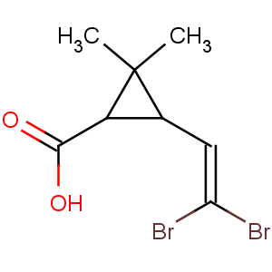 CAS No:59952-39-5 3-(2,2-dibromoethenyl)-2,2-dimethyl-cyclopropane-1-carboxylic acid