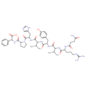 CAS No:60173-73-1 Angiotensin II,1-de-L-asparticacid-2-[N2-(4-amino-1,4-dioxobutyl)-L-arginine]-5-L-valine-8-(L-2-phenylglycine)-(9CI)