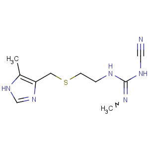 CAS No:60177-39-1 1-cyano-2-methyl-3-[2-[(5-methyl-1H-imidazol-4-yl)methylsulfanyl]ethyl]<br />guanidine