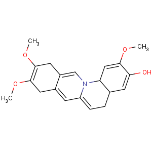 CAS No:6018-40-2 6H-Dibenzo[a,g]quinolizin-3-ol,5,8,13,13a-tetrahydro-2,9,10-trimethoxy-, (13aS)-