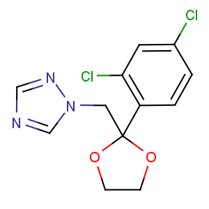 CAS No:60207-31-0 1-[[2-(2,4-dichlorophenyl)-1,3-dioxolan-2-yl]methyl]-1,2,4-triazole