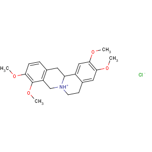 CAS No:6024-83-5 13abeta-Berbine, 2,3,9,10-tetramethoxy-, hydrochloride (8CI)