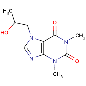 CAS No:603-00-9 7-(2-hydroxypropyl)-1,3-dimethylpurine-2,6-dione
