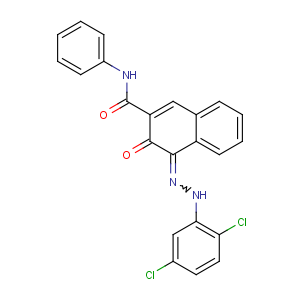 CAS No:6041-94-7 (4E)-4-[(2,<br />5-dichlorophenyl)hydrazinylidene]-3-oxo-N-phenylnaphthalene-2-<br />carboxamide