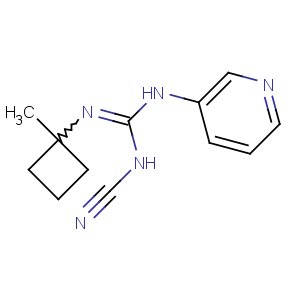 CAS No:60560-05-6 Guanidine,N-cyano-N'-(1-methylcyclobutyl)-N''-3-pyridinyl-