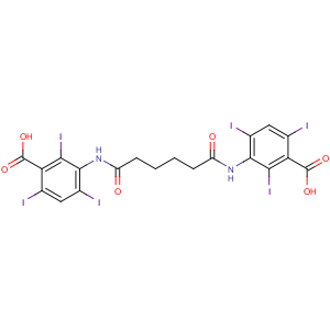 CAS No:606-17-7 3-[[6-(3-carboxy-2,4,6-triiodoanilino)-6-oxohexanoyl]amino]-2,4,<br />6-triiodobenzoic acid