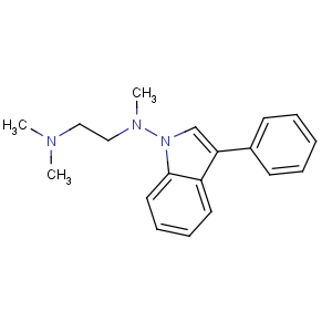 CAS No:60662-16-0 N,N,N'-trimethyl-N'-(3-phenylindol-1-yl)ethane-1,2-diamine