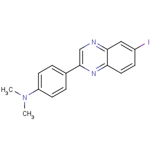 CAS No:607366-20-1 4-(6-iodanylquinoxalin-2-yl)-N,N-dimethylaniline