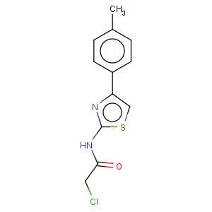 CAS No:6081-87-4 2-chloro-N-[4-(4-methylphenyl)-1,3-thiazol-2-yl]acetamide