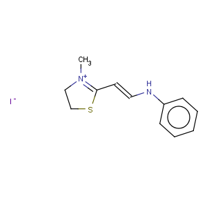 CAS No:60878-87-7 Thiazolium,4,5-dihydro-3-methyl-2-[2-(phenylamino)ethenyl]-, iodide (1:1)