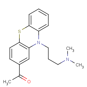 CAS No:61-00-7 Ethanone,1-[10-[3-(dimethylamino)propyl]-10H-phenothiazin-2-yl]-