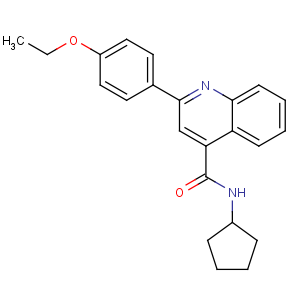 CAS No:6100-16-9 N-cyclopentyl-2-(4-ethoxyphenyl)quinoline-4-carboxamide