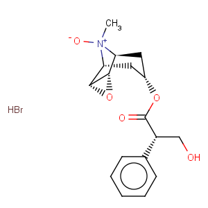 CAS No:6106-81-6 Benzeneacetic acid, a-(hydroxymethyl)-, (1a,2b,4b,5a,7b)-9-methyl-9-oxido-3-oxa-9-azatricyclo[3.3.1.02,4]non-7-ylester, hydrobromide (1:1), (aS)-