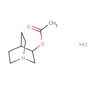 CAS No:6109-70-2 1-Azabicyclo[2.2.2]octan-3-ol,3-acetate, hydrochloride (1:1)