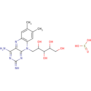 CAS No:61098-18-8 1-(4-Amino-2-imino-7,8-dimethylbenzo(g)pteridin-10(2H)-yl)-1-deoxy-D-ribitol