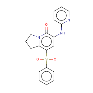 CAS No:612065-29-9 8-BENZENESULFONYL-6-(PYRIDIN-2-YLAMINO)-2,3-DIHYDRO-1H-INDOLIZIN-5-ONE