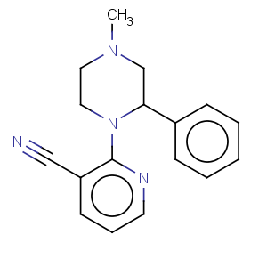 CAS No:61337-88-0 3-Pyridinecarbonitrile,2-(4-methyl-2-phenyl-1-piperazinyl)-