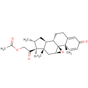 CAS No:61339-41-1 Pregna-1,4-diene-3,20-dione,21-(acetyloxy)-17-bromo-9,11-epoxy-16-methyl-, (9b,11b,16a)- (9CI)