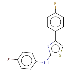 CAS No:61383-57-1 n-(4-bromophenyl)-4-(4-fluorophenyl)-2-thiazolamine