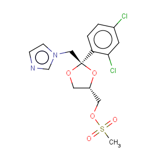 CAS No:61397-61-3 cis-2-(2,4-Dichlorophenyl)-2-(1H-imidazol-1-ylmethyl)-1,3-dioxolane-4-ylmethyl methanesulfonate