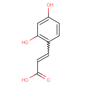 CAS No:614-86-8 (E)-3-(2,4-dihydroxyphenyl)prop-2-enoic acid