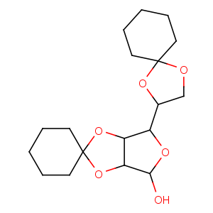 CAS No:61489-23-4 (3aS,4S,6R,6aS)-6-[(3R)-1,4-dioxaspiro[4.5]decan-3-yl]spiro[3a,4,6,<br />6a-tetrahydrofuro[3,4-d][1,3]dioxole-2,1'-cyclohexane]-4-ol