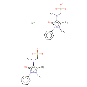 CAS No:6150-97-6 Methanesulfonic acid,1-[(2,3-dihydro-1,5-dimethyl-3-oxo-2-phenyl-1H-pyrazol-4-yl)methylamino]-,magnesium salt (2:1)