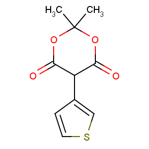 CAS No:61857-83-8 2,2-dimethyl-5-thiophen-3-yl-1,3-dioxane-4,6-dione