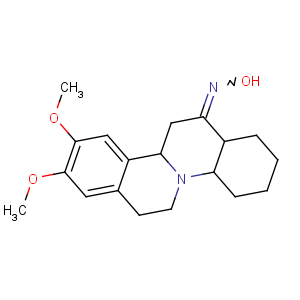 CAS No:61864-30-0 (NE)-N-(9,10-dimethoxy-1,2,3,4,4a,6,7,11b,12,<br />13a-decahydroisoquinolino[2,1-a]quinolin-13-ylidene)hydroxylamine