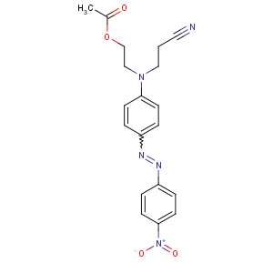 CAS No:61968-38-5 2-[N-(2-cyanoethyl)-4-[(4-nitrophenyl)diazenyl]anilino]ethyl acetate