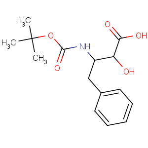 CAS No:62023-65-8 (2S,<br />3R)-2-hydroxy-3-[(2-methylpropan-2-yl)oxycarbonylamino]-4-phenylbutanoic<br />acid