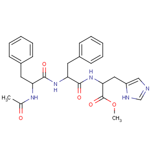 CAS No:62087-96-1 L-Histidine,N-acetyl-L-phenylalanyl-L-phenylalanyl-, methyl ester (9CI)