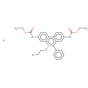 CAS No:62113-49-9 3,8-Bis-ethoxycarbonylamino-5-(3-bromo-propyl)-6-phenyl-phenanthridinium Bromide