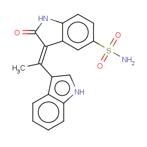 CAS No:622387-85-3 1H-Indole-5-sulfonamide,2,3-dihydro-3-[(1-methyl-1H-indol-3-yl)methylene]-2-oxo-